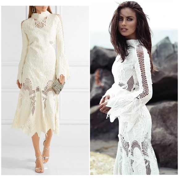 New Jonathan Simkhai Guipure Lace Gown - Picture 1 of 13